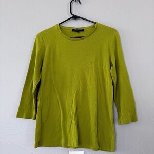 Jones New York Lime Long Sleeve Top